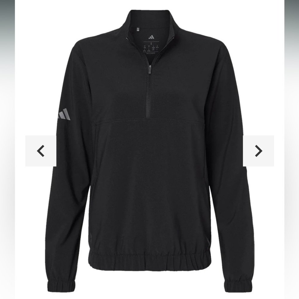 NWT Adidas Black Windbreaker Jacket
